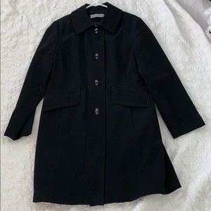 Anne Klein black trench coat